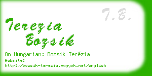terezia bozsik business card